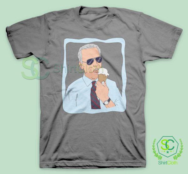 Joe-Biden-Ice-Cream-Gray-T-Shirt