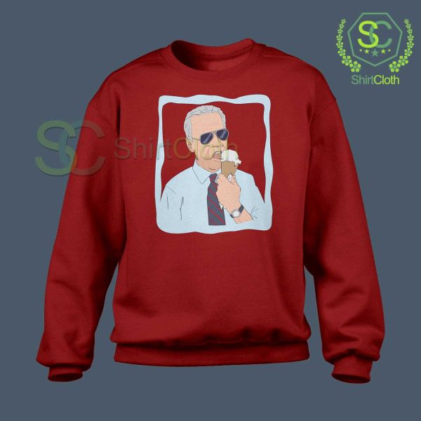 Joe-Biden-Ice-Cream-Red-Sweatshirt