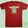 Baby-Yoda-The-Mandalorian-Red-T-Shirt