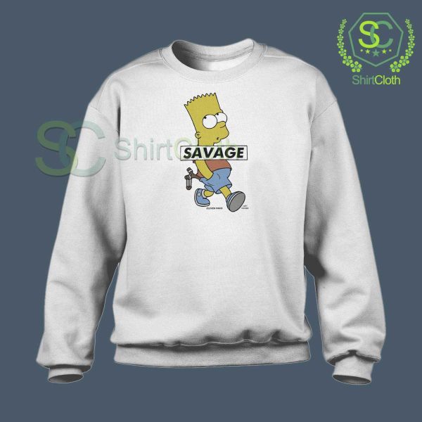 Bart-Simpson-Savage-Sweatshirt