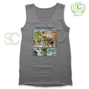 Comic-Are-Forever-Grey-Tank-Top