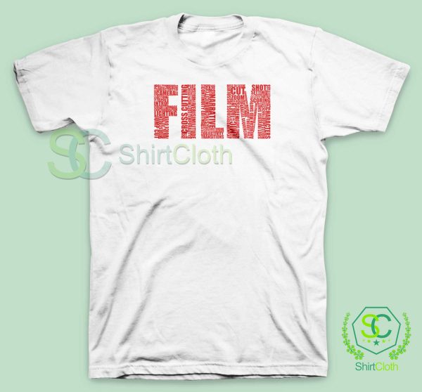 Black and White Movies Typography T Shirt