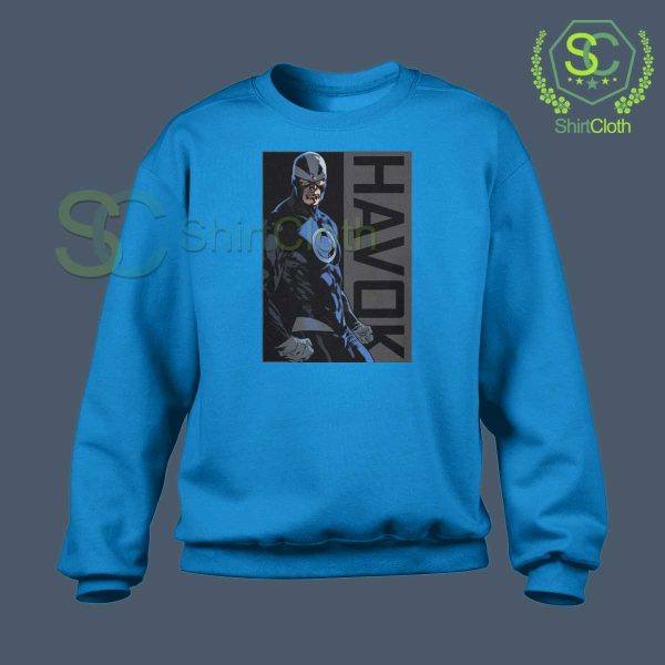 Havok Marvel Blue Sweatshirt