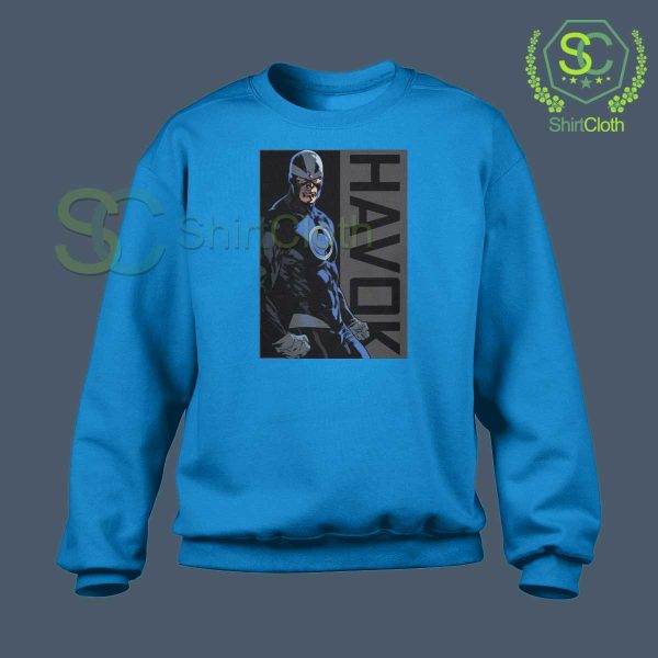 Havok Marvel Blue Sweatshirt