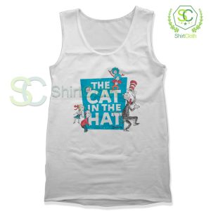 The Cat in the Hat Logo White Tank Top