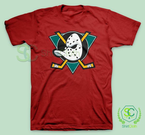 The Mighty Ducks Red T Shirt