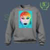 Beauty Blu Hydrangea Gray Sweatshirt