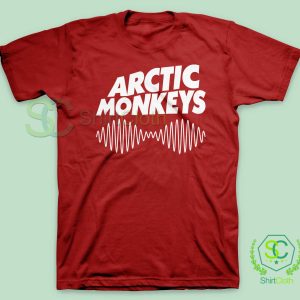 Arctic Monkeys Music Band Red T Shirt