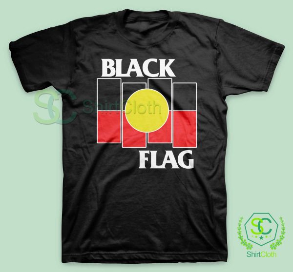 Black Flag X Aboriginal Black T Shirt