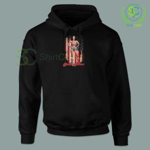 Lynda Carter Wonder Women Black Hoodie