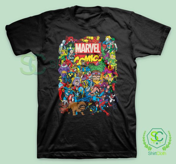 Marvel Comics Heroes Group T-Shirt