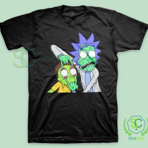 Rick and Morty Zombie Black T Shirt