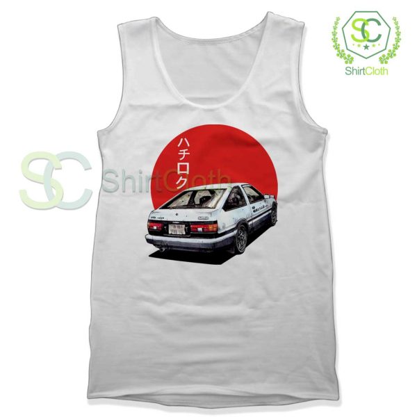 Ae86-D-Trueno-Japan-White-Tank-Top