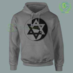 Yin-Yang-Star-of-David-Gray-Hoodie