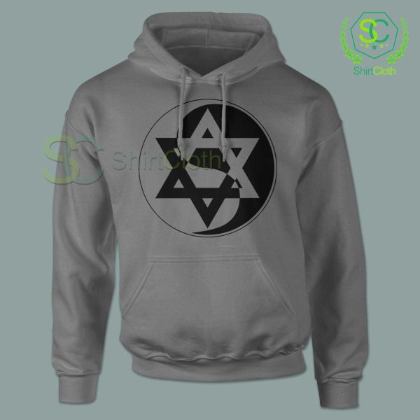 Yin-Yang-Star-of-David-Gray-Hoodie
