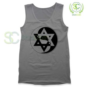 Yin-Yang-Star-of-David-Gray-Tank-Top