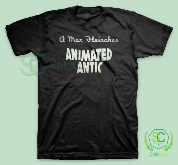 Animated-Antics-The-Wizard-Black-T-Shirt