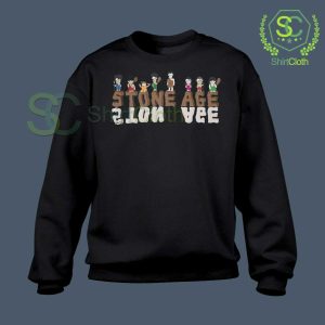 Stone-Age-Cartoons-Black-Sweatshirt