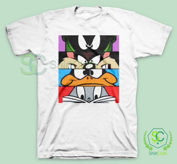 Looney-Tunes-Characters-White-T-Shirt