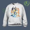 Bluey-Family-Dogs-Cartoon-Vintage-White-Sweatshirt