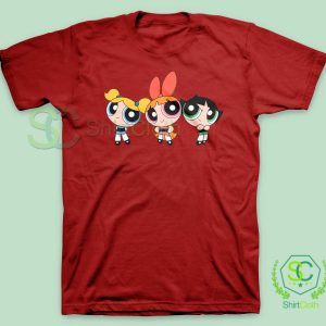 The-Powerpuff-Girls-Cartoon-Red-T-Shirt