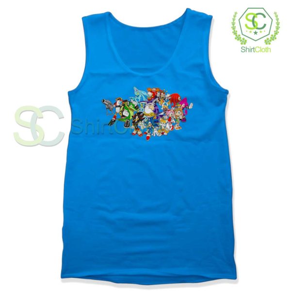 Sonic-The-Hedgehog-Characters-Blue-Tank-Top