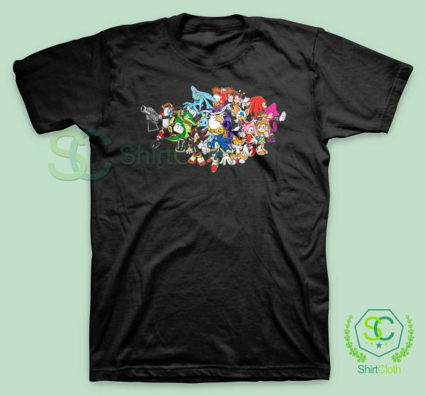 Sonic-The-Hedgehog-Characters-T-Shirt