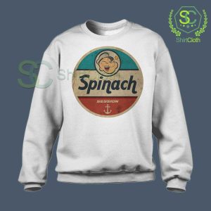 Popeye-Spinach-Session-White-Sweatshirt