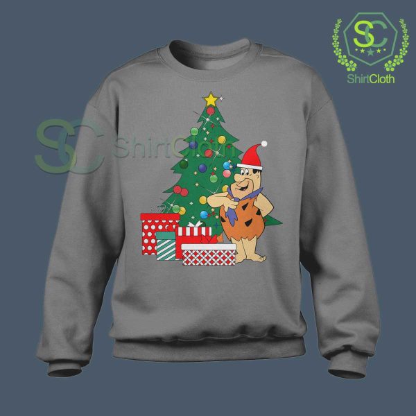 A-Flintstone-Christmas-Grey-Sweatshirt