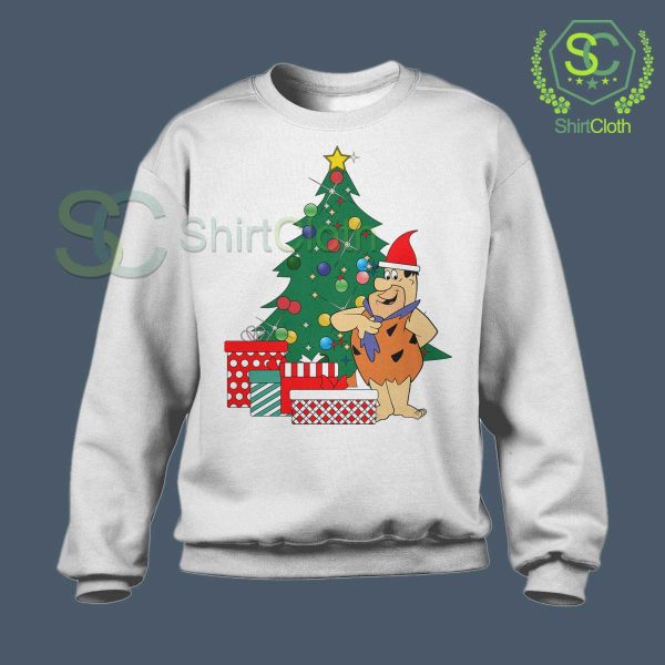 A-Flintstone-Christmas-White-Sweatshirt