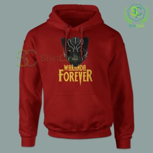 Wakanda-Forever-Red-Hoodie