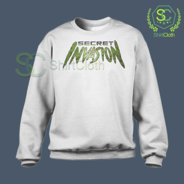 Secre-Invasion-Logo-White-Sweatshirt