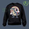 Unicorn-Riding-Dinosaur-T-Rex-Sweatshirt