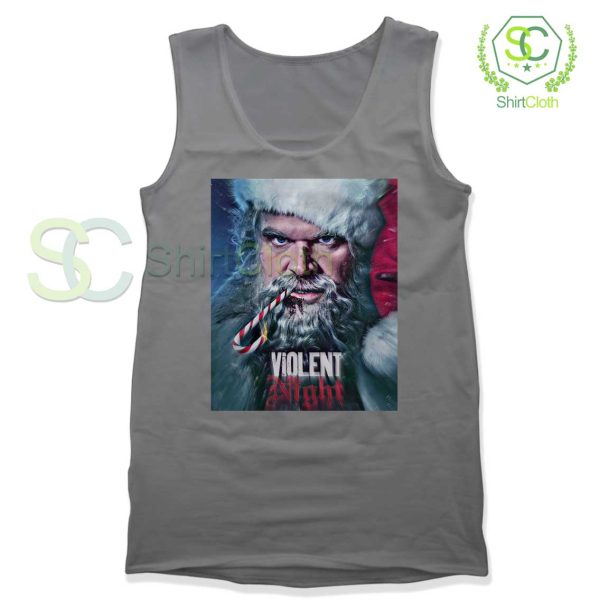 Violent-Night-Movie-Christmas-Grey-Tank-Top