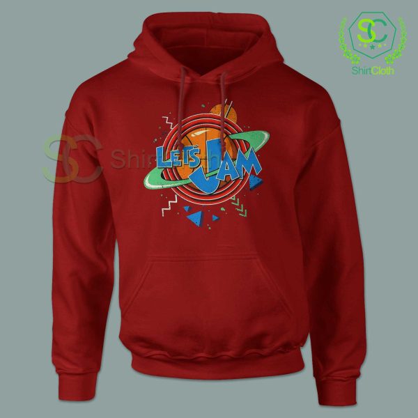90’s-Let’s-Jam-Hoodie-Red