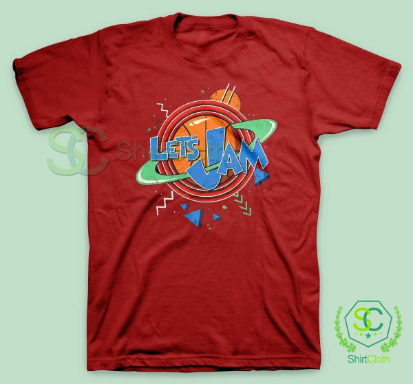 90’s-Let’s-Jam-T-Shirt-Red