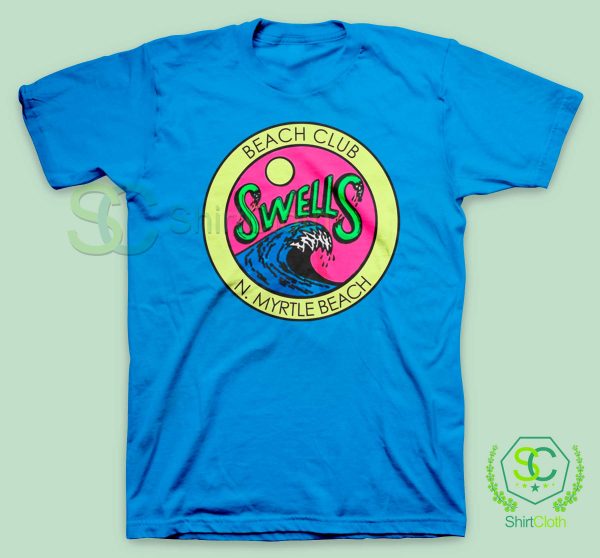 BEACH-CLUB-N-MYRTLE-BEACH-HAZ-T-Shirt-Blue