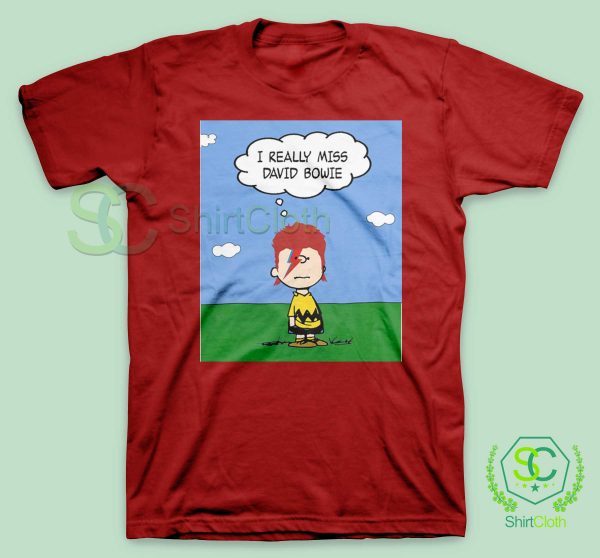 I-Really-Miss-David-Bowie-Red-T-Shirt